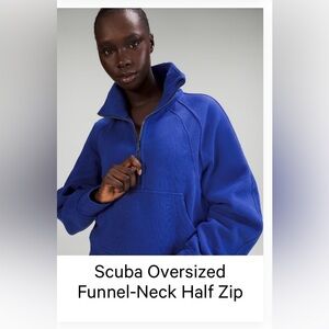 Lululemon Scuba Oversized half zip